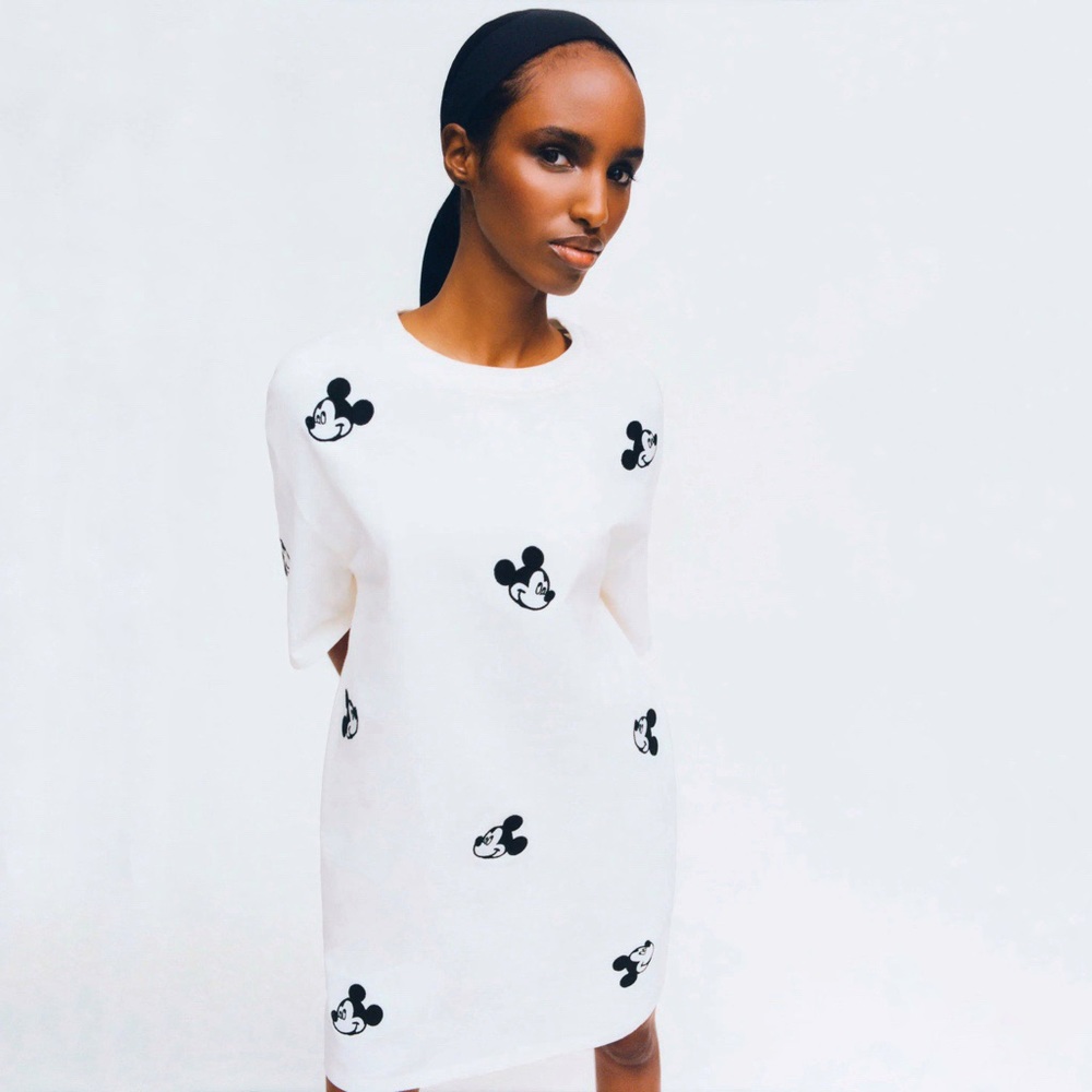 Zara Mickey Mouse Disney Dress NWT - Picture 3 of 13